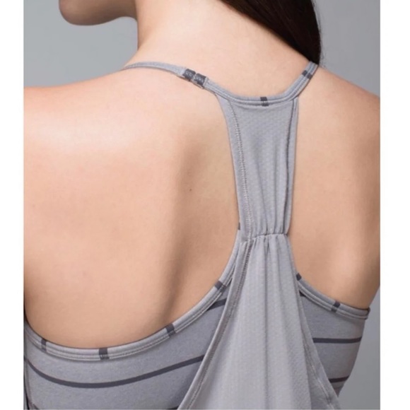 Lululemon No Limits Tank Top Built-In Bra Gray 6 - Picture 10 of 12